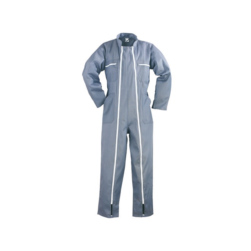 Combinaison De Travail Norman Global - Mécaniciens, Bleu De Chaffe, Taille L, Gris