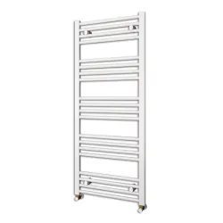 Sèche serviette droit Mahana blanc