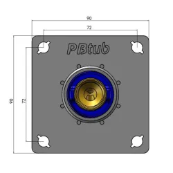 Nomenclature Système de fixation pour tube PER à sertir "SERTIFIX" Monotrou F1/2"