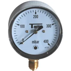 Manomètre radial 1/4" boîtier ABS Ø63 classe 2,5%