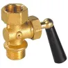 Robinet porte manomètre à décompression laiton BSP mâle femelle