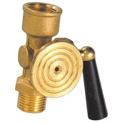 Robinet porte manomètre à décompression laiton à bride de contrôle BSP mâle femelle