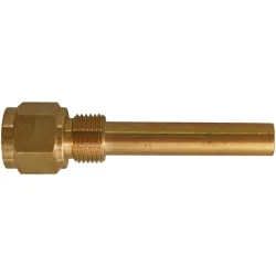 Doigt de gant laiton usiné 1/2" pour manomètre