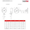 DIMENSIONS THERMOMETRES ( en mm ) 1680-1686
