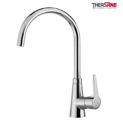 Mitigeur chromé cuisine THEWA TEL10 bec rond