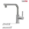 Mitigeur chromé cuisine THEWA VAN11 équerre inox massif
