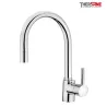 Mitigeur chromé cuisine THEWA KOM12 bec extractible