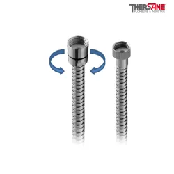 Flexible de douche double agrafage