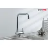 Mitigeur chromé cuisine THEWA DOLO inclinable