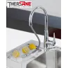 Mitigeur chromé cuisine THEWA bec extractible