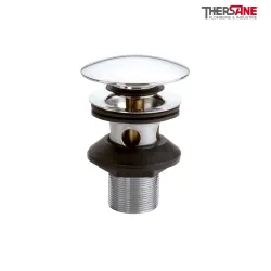 Bonde de vidage universelle "Push-up" pour vasque avec trop plein