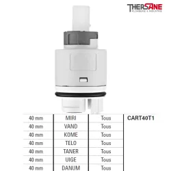 Cartouche céramique 40mm