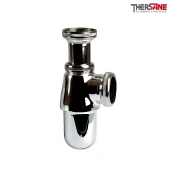 Siphon évier laiton chromé 1"1/2 x 1"1/2