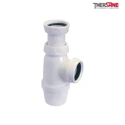 Siphon évier à culot hauteur réglable