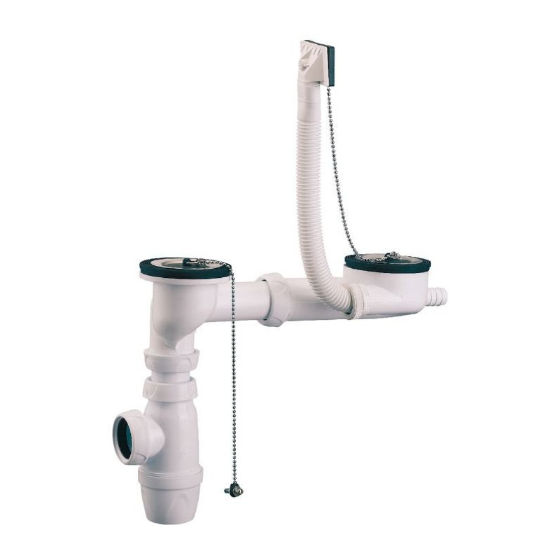 Raccord De Vidange D'évier En Acier Inoxydable – Pour Camping-car, Caravane, Bateau, Blanc, 7,6 Cm