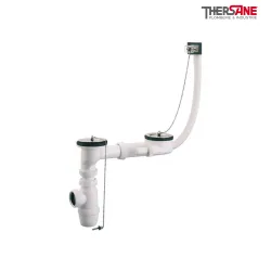 Ensemble évacuation avec 2 bondes bouchon et trop plein