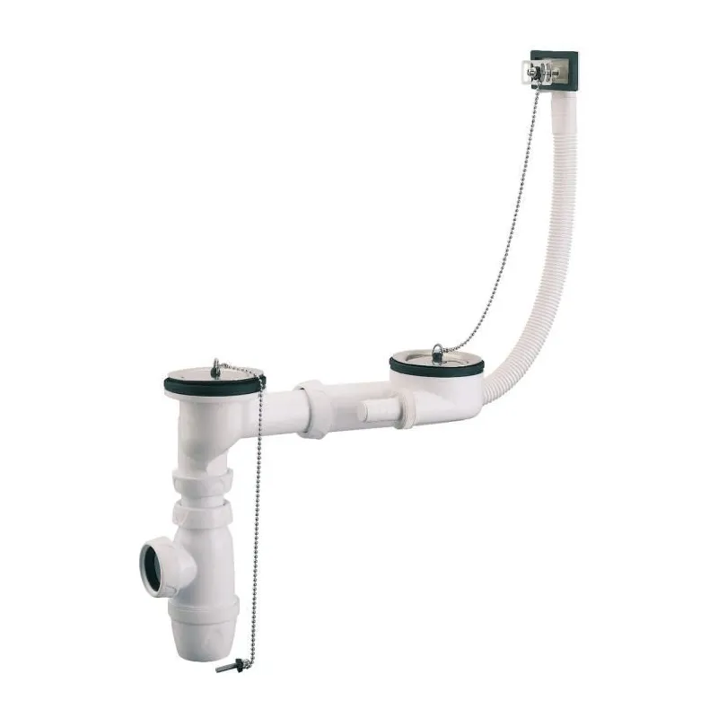 Ensemble évacuation avec 2 bondes bouchon