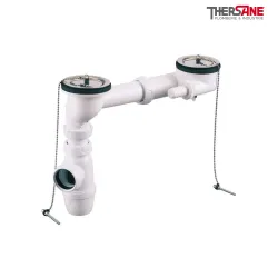 Ensemble évacuation pour éviers grès