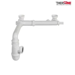 Évacuation pour évier 2 bacs