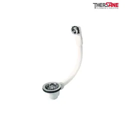 Bonde panier avec trop plein plateau diamètre 84mm