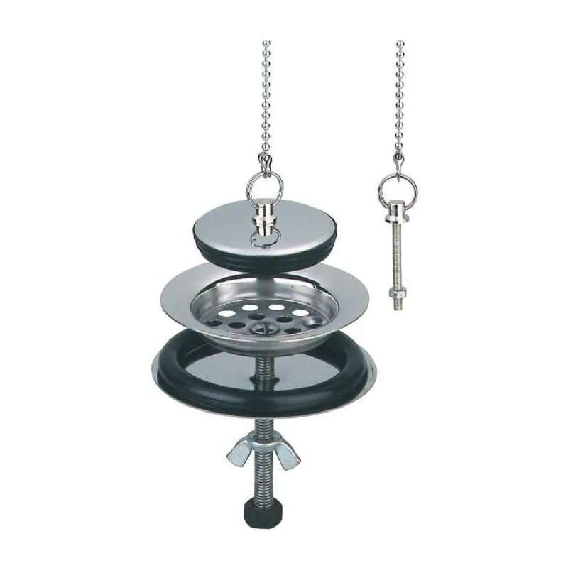Dessus de siphon grille inox pour évier gré