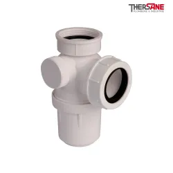 Siphon évier non réglable encombrement réduit