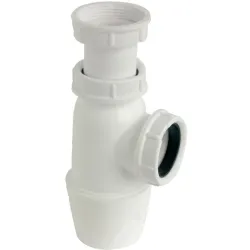 Siphon évier à culot hauteur réglable plastique haut de gamme