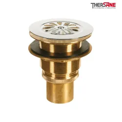 Bonde laiton siphoïde diamètre 60 pour évier grès