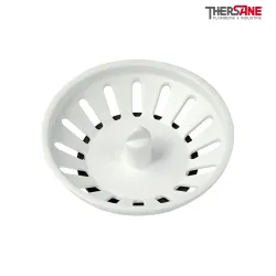 Panier de bonde blanc pour plateau Ø 114