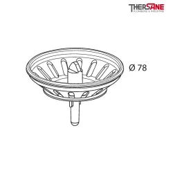 Dimensions Panier de bonde blanc plateau Ø 114