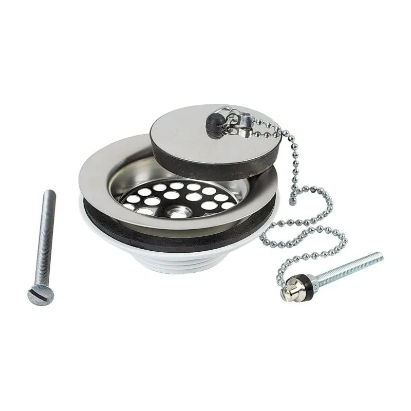 Bonde plastique diamètre 60mm avec bouchon