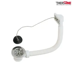 Bonde plastique avec trop plein