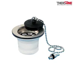 Bonde plastique à bouchon