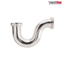 Siphon tube laiton chromé