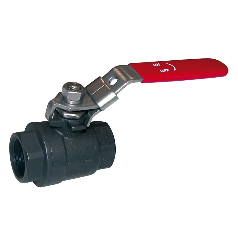 Robinet à tournant sphérique RBS 2 pièces acier ASTM A216 WCB Cadenassable  BSP (gaz)