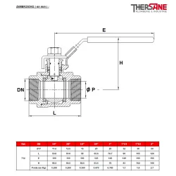 Robinet à tournant sphérique RBS 2 pièces solaire DIMENSIONS ( en mm ) 714