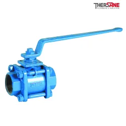 Robinet à tournant sphérique RBS 3 pièces acier ASTM A216 WCB sécurité feu