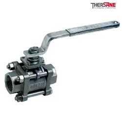 Robinet à tournant sphérique ADLER RBS 3 pièces acier inox ASTM A351 CF8M sécurité feu