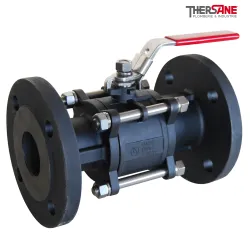 Robinet à tournant sphérique RBS 3 pièces à brides acier ASTM A216 WCB PN 40