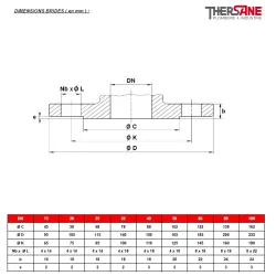 RBS DIMENSIONS BRIDES ( en mm ) 730 731