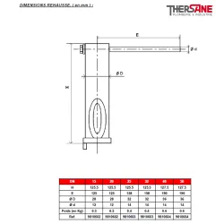 RBS DIMENSIONS REHAUSSE. ( en mm ) 730 731