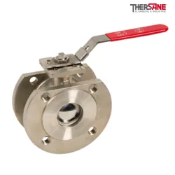 Robinet à tournant sphérique RBS modèle étroit à brides acier inox ASTM A351 CF8M PN 16