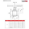 RBS 2 pièces à brides acier inox ASTM A351 CF8M DIMENSIONS DN 65 - 100 ( en mm ) 763