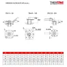RBS 2 pièces à brides acier inox ASTM A351 CF8M DIMENSIONS PLATINE ISO ET AXE ( en mm ) 763