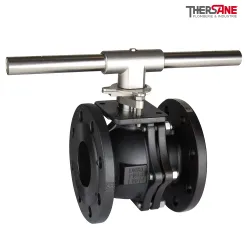 Robinet à tournant sphérique RBS 2 pièces à brides acier ASTM A216 WCB DN80