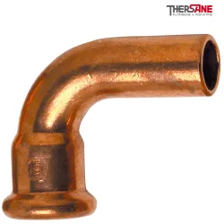 Raccords cuivre à sertir 90° mâle - femelle 6001A