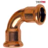 Raccord cuivre à sertir courbe 90° 6002A femelle - femelle