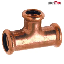 Raccord cuivre à sertir TÉ inégal 6130 femelle