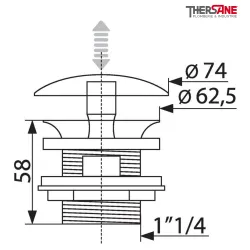 Dimension Bonde pour lavabo à lanterne lation Digicilic