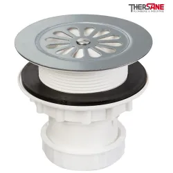 Bonde siphoïde pour receveur grés Ø60